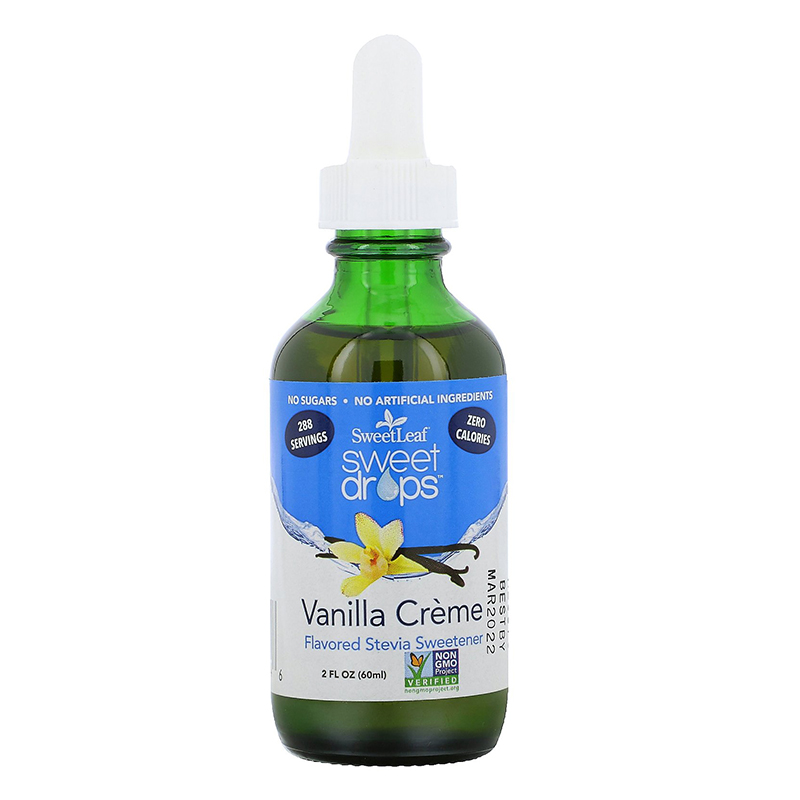SweetLeaf Sweet Drops Liquid Stevia Sweetener, Vanilla Creme 60ml