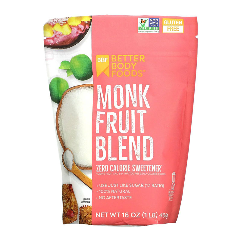 Better Body Foods Monk Fruit Blend Sweetener 454g