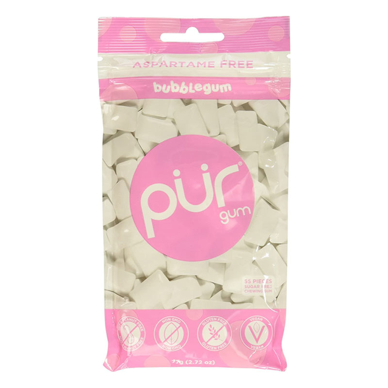 Pur Sugar Free Bubblegum Chewing Gum 77g