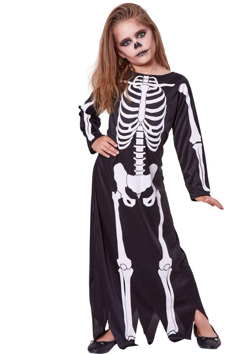 Mad Skeleton Girls Costume (9-10)