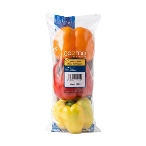 EJO Mixed Bell Peppers (capsicum) - Approx 500-650 Per Pack