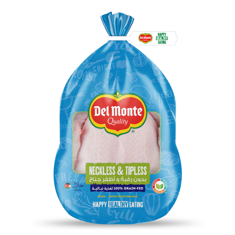 Del Monte Neckless & Tipless Whole Chicken ~ 1200g Per Plate