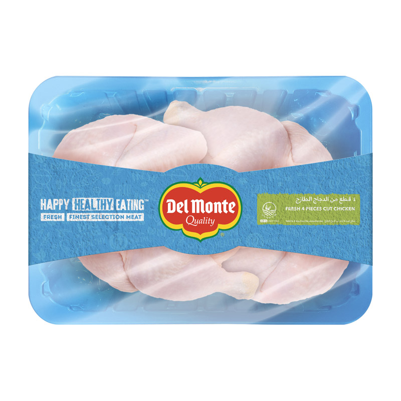 Del Monte Fresh 4 pieces Cut Chicken ~ 1200g Per Plate