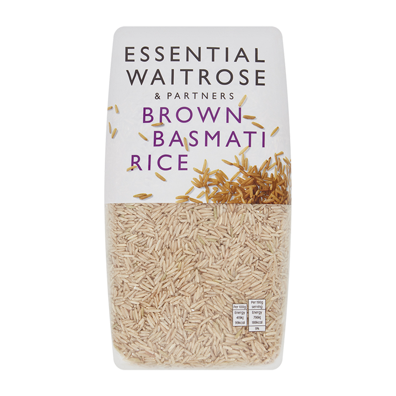 Waitrose Essential Brown Basmati Rice 1Kg