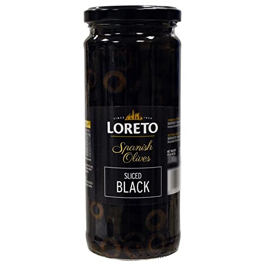 Loreto Spanish Olives Sliced Black 330g