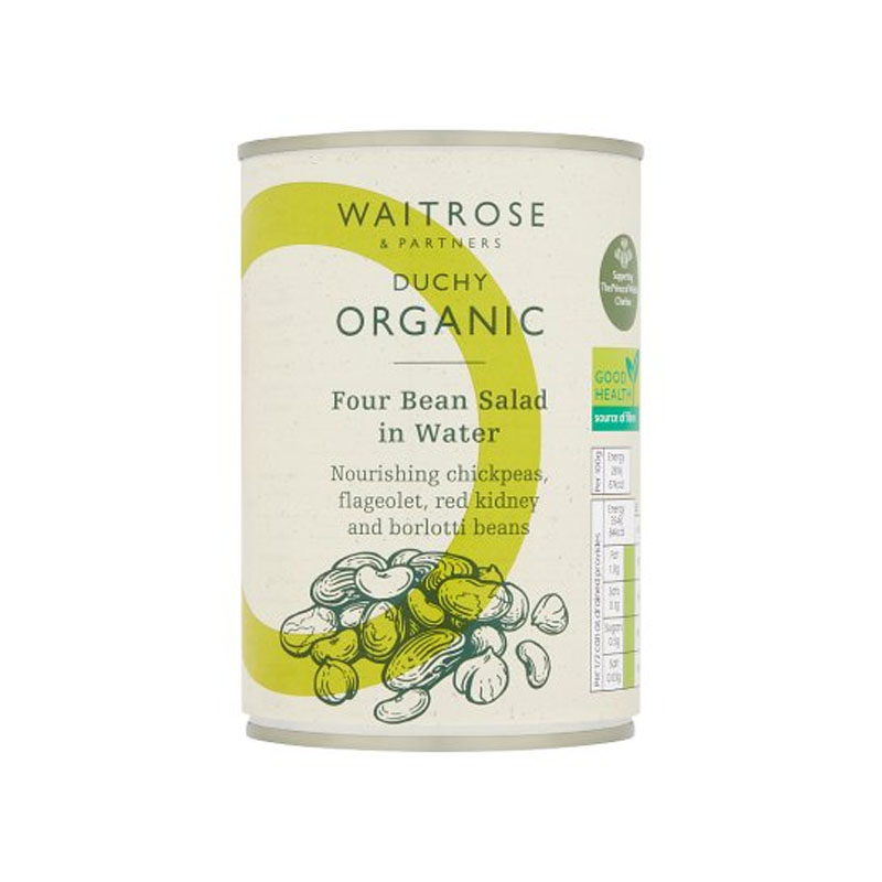 Waitrose Duchy Organic Four Bean Salad in Water 252g