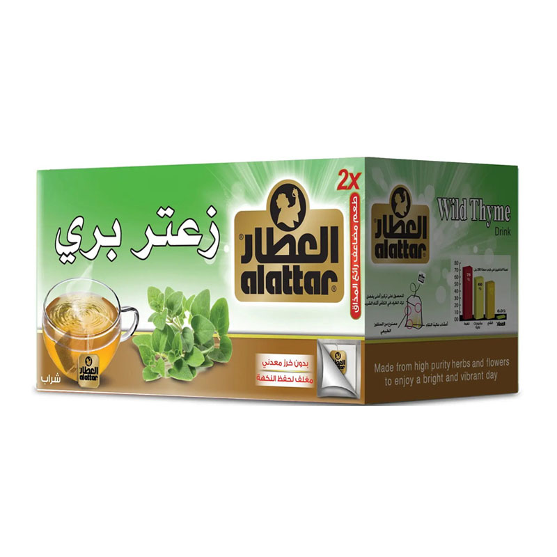 Al Attar Wild Thyme Herbal Infusion, 20 Tea Bags