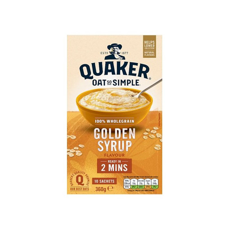 Quaker Oat So Simple Golden Syrup 216g