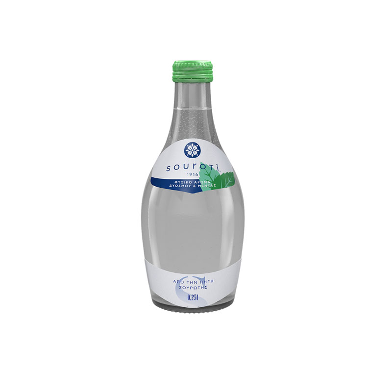 Souroti Carbonated Mineral Water With Mint 250ml
