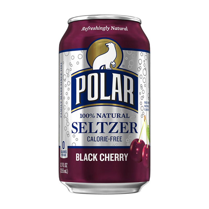Polar Seltzer Water Black Cherry 355ml (Imported)