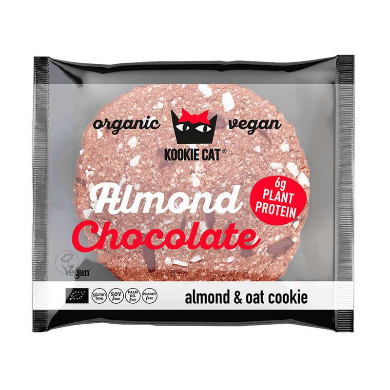 Dragon Superfoods Almond & Oat Cookie with Almond & Dark Chocolate 50g