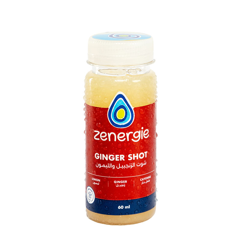 Zenergie Juice Ginger Shot No Sugar Added 60ml