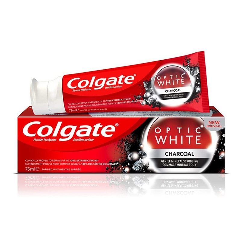 Colgate Optical White Activated Charcoal Whitening Toothpaste 75ml