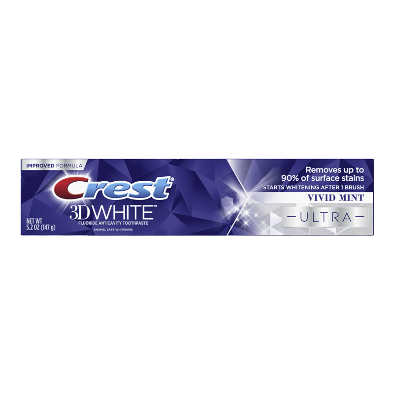 Crest 3D White Ultra Vivid Mint Toothpaste 147g