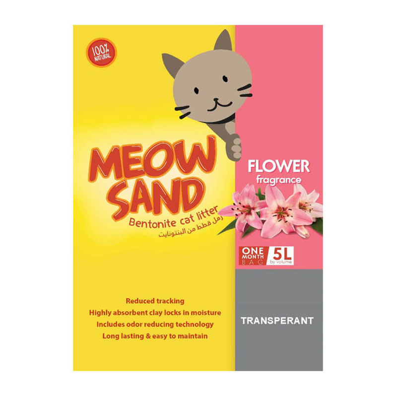 Meow Sand Flower Scented Clumping Cat Litter 5L