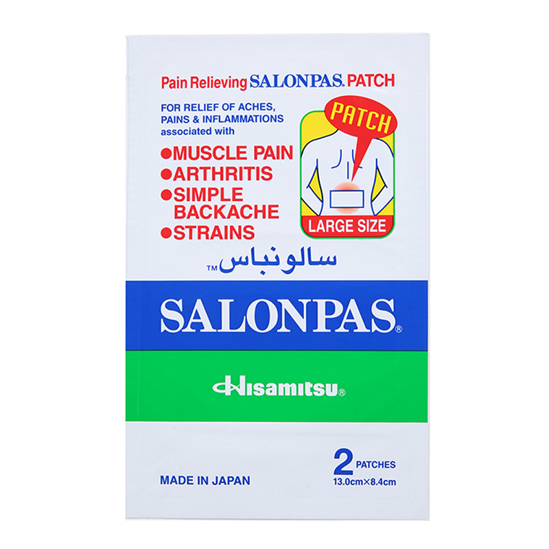 Salonpas Pain Relieving Patches, 2 Patches