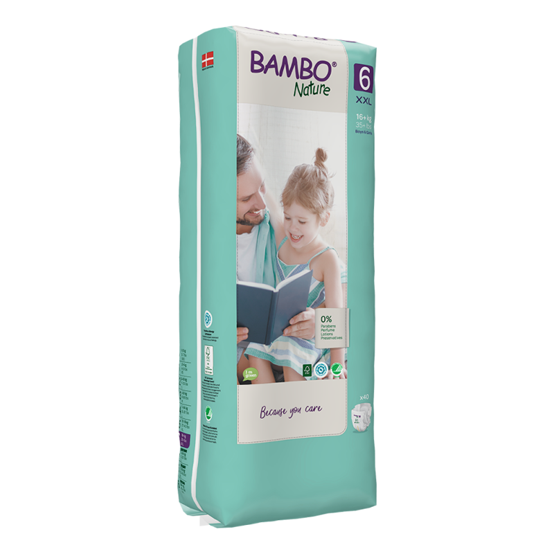 Bambo Nature Diapers Size 6, 16+ Kg, 40 diapers