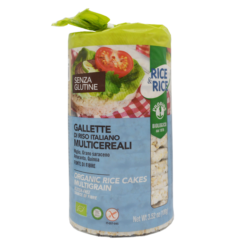 Probios Organic Multigrain Rice Cakes 100g