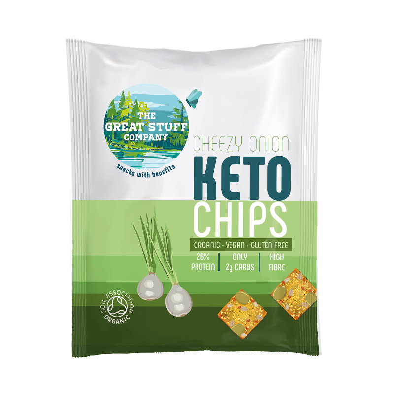 The Great Stuff Keto Chips - Cheesy Onion 30g
