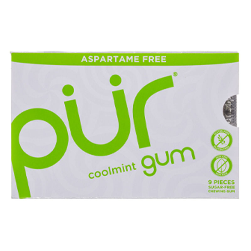 Pur Sugar Free Cool Mint Chewing Gum, 9pcs