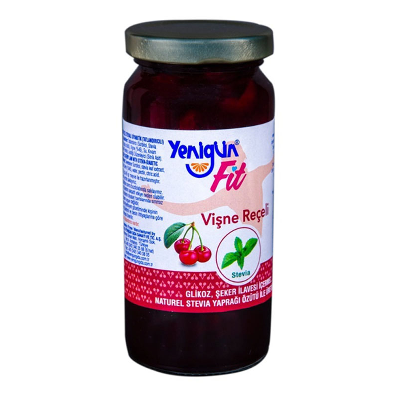 Yenigun Fit Sour Cherry Jam, Stevia 280g