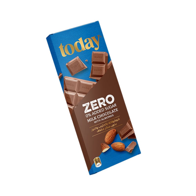 Today No Added Sugar Diabetic Chocolate with Almond Nuts 65g