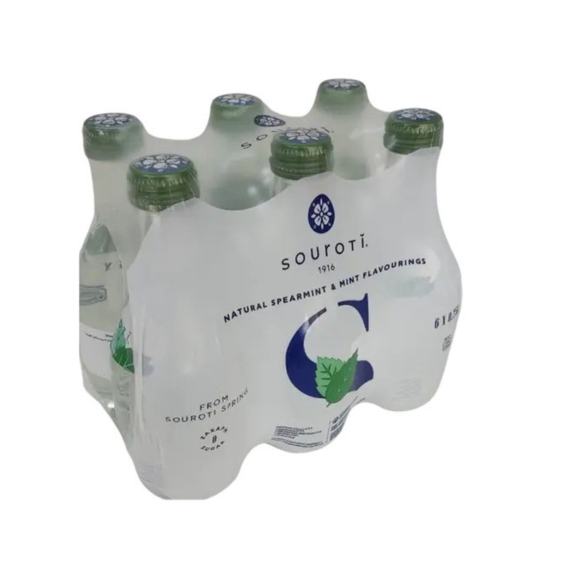 Souroti Carbonated Mineral Water With Mint 6pcs x 250ml
