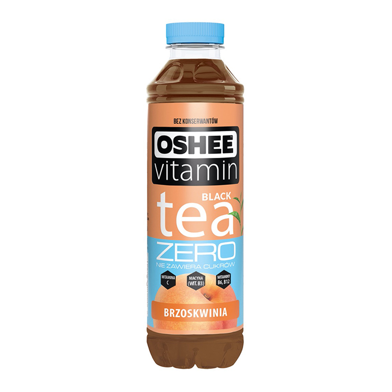 Oshee Vitamin Black Tea - Peach 555ml