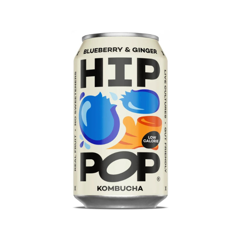 Hip Pop Blueberry & Ginger Kombucha 330ml