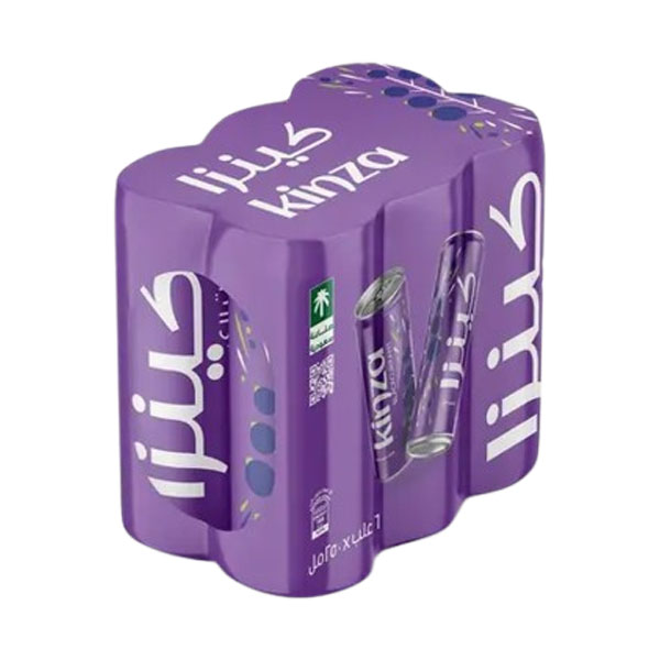 Kinza Blackcurrant Carbonated Drink 6x250ml
