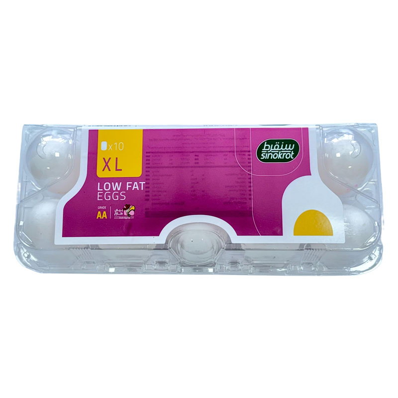 Sinokrot Fresh Eggs Plastic Pack Low Fat 10pcs