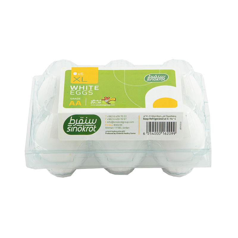 Sinokrot Eggs 6 Pcs ( Xl ) Plastic 400g