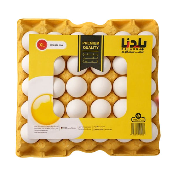 Baladna Fresh Eggs XL Carton Pack 30pcs