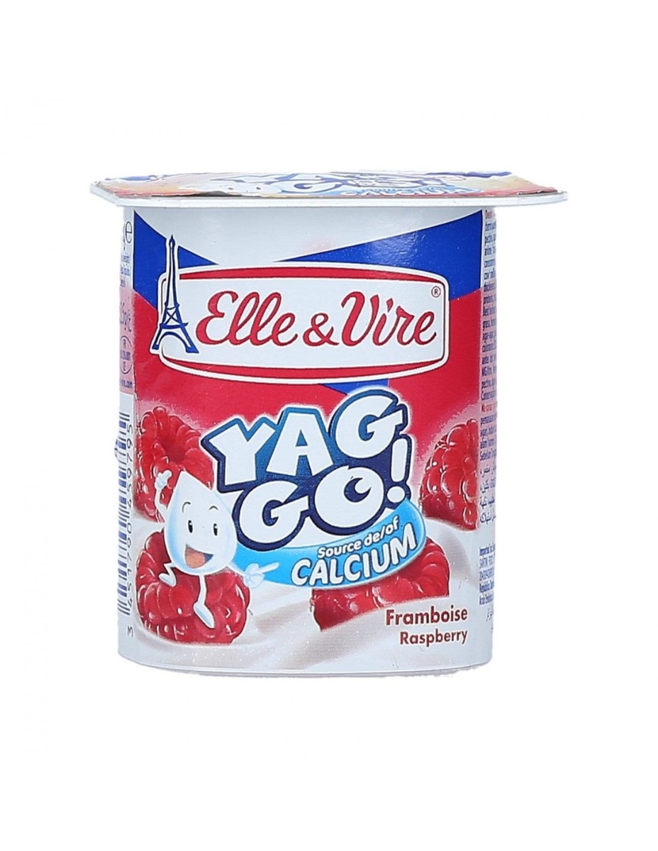 Elle & Vire Yag-Go Raspberry Yogurt 125g