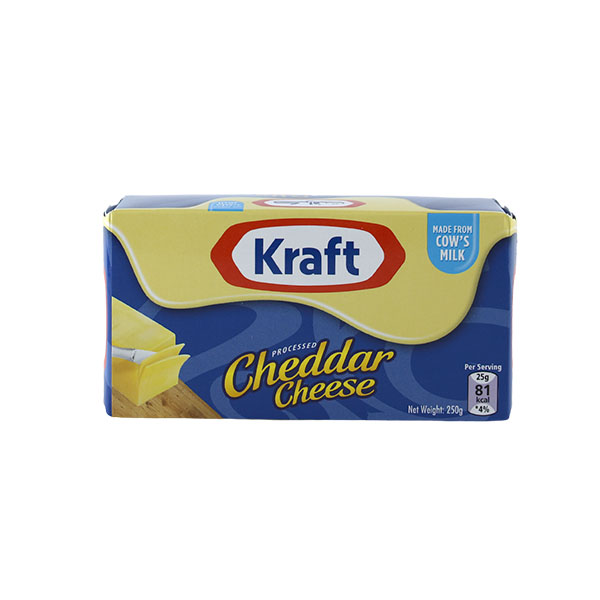Kraft Cheddar Cheese Block 250g