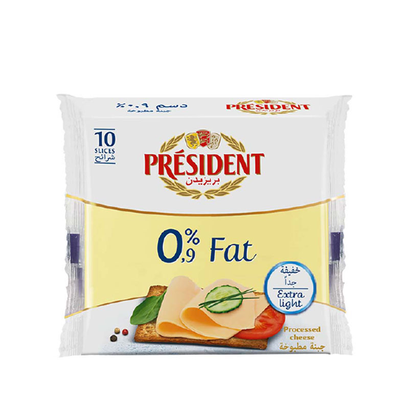 President Cheese Slices Extra Light 10Pcs x 200g