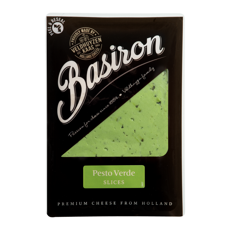 Basiron Pesto Verde Cheese Slices 150g