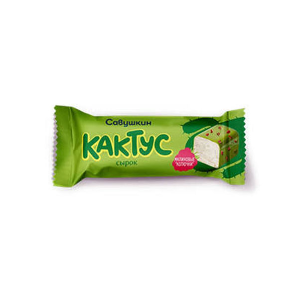 Cactus Marshmallow & Raspberry Glazed Cottage Cheese Bar 20% Fat 40g
