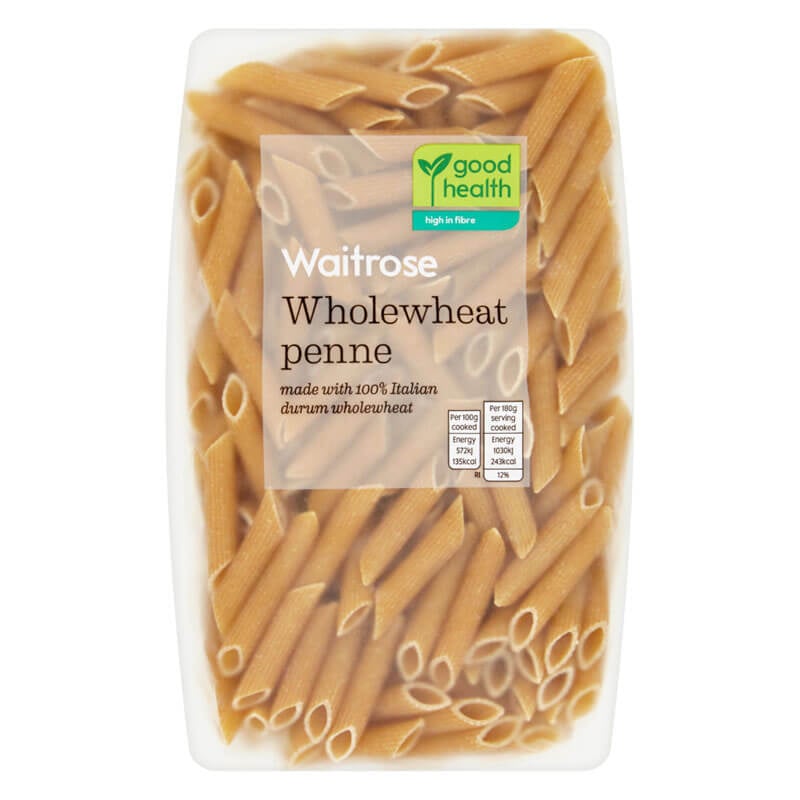 Waitrose Wholewheat Penne 500g