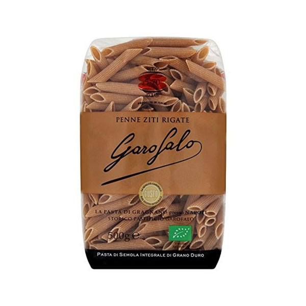 Garofalo Organic Whole Wheat Penne Pasta 500g