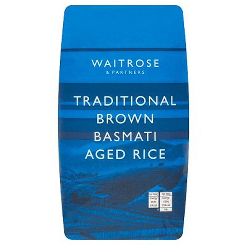 Waitrose Brown Basmati Aged Rice 1kg