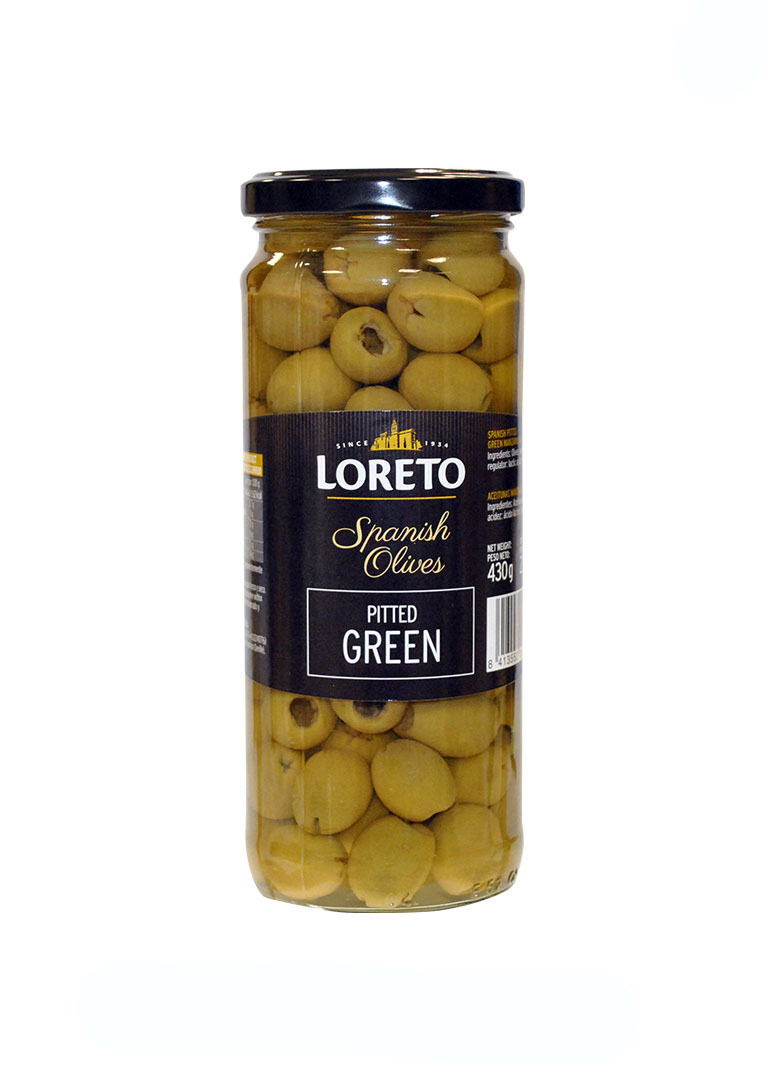 Loreto Pitted Green Olives 335g
