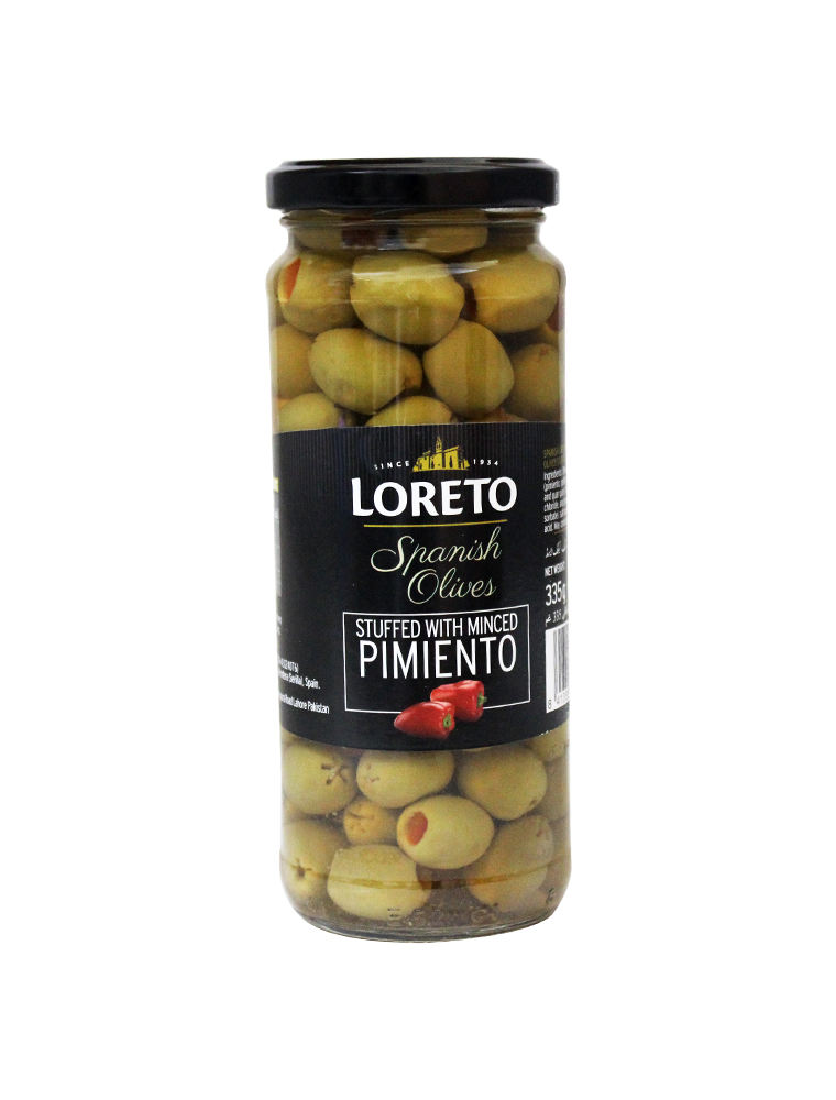 Loreto Spanish Olives Stuffed With Minced Pimiento 335g