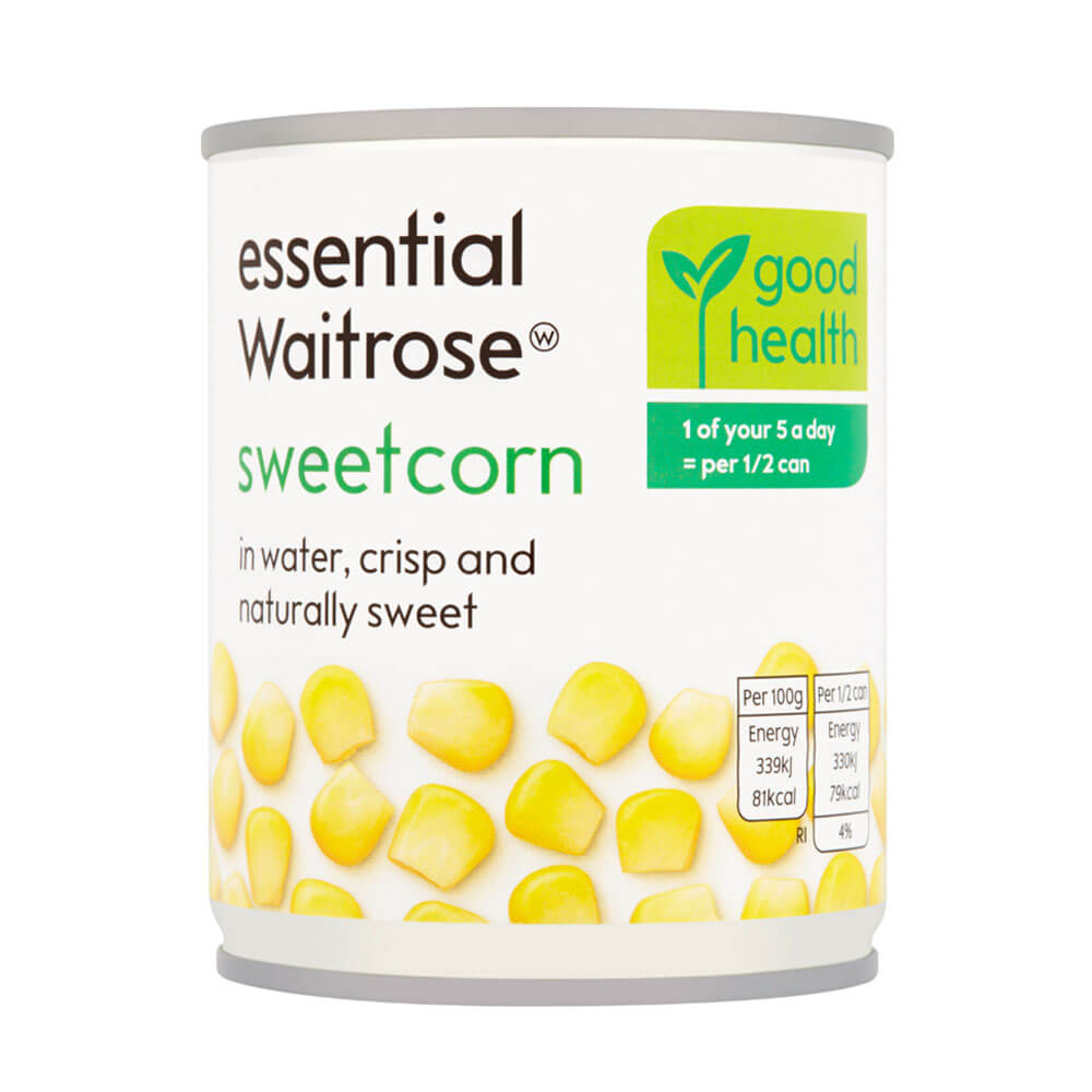 Essential Waitrose Sweetcorn Crisp & Naturally Sweet 195g