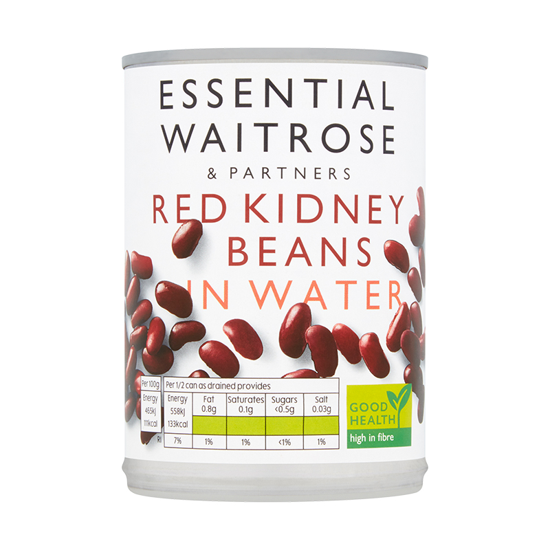 Waitrose Essential Red Kidney Beans in Water 400g