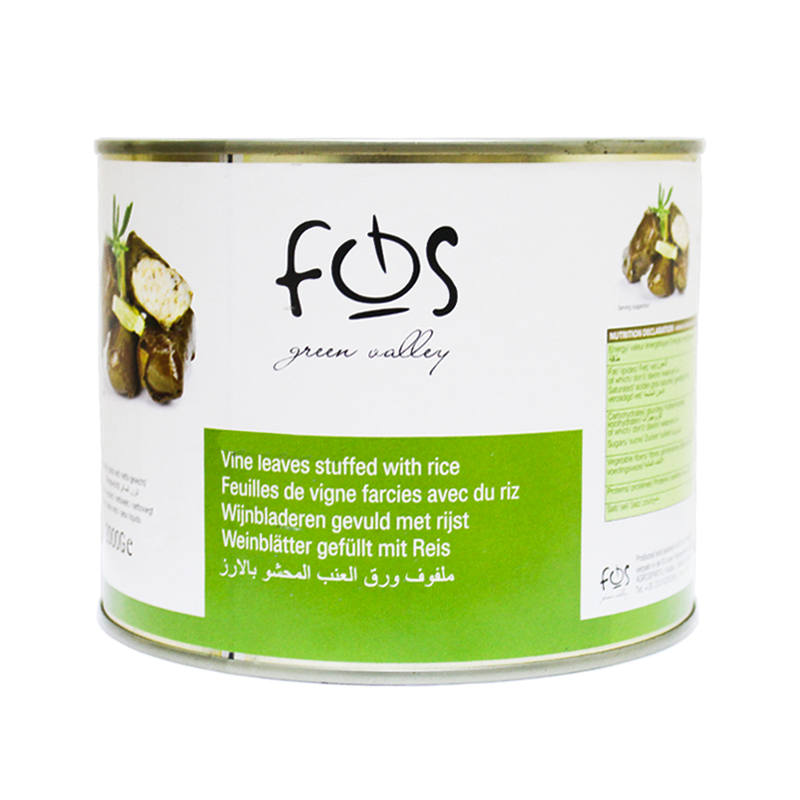 Fos Green Valley Vine Leaves Stuffed with Rice, 2Kg