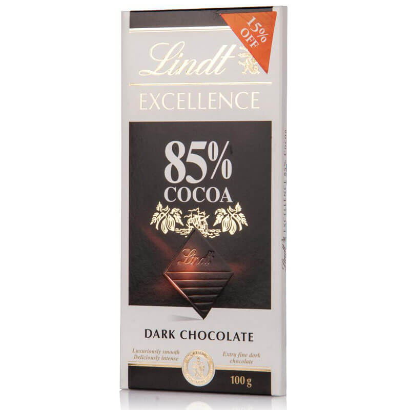 Lindt Excellence Dark Chocolate 85% Cocoa 100g