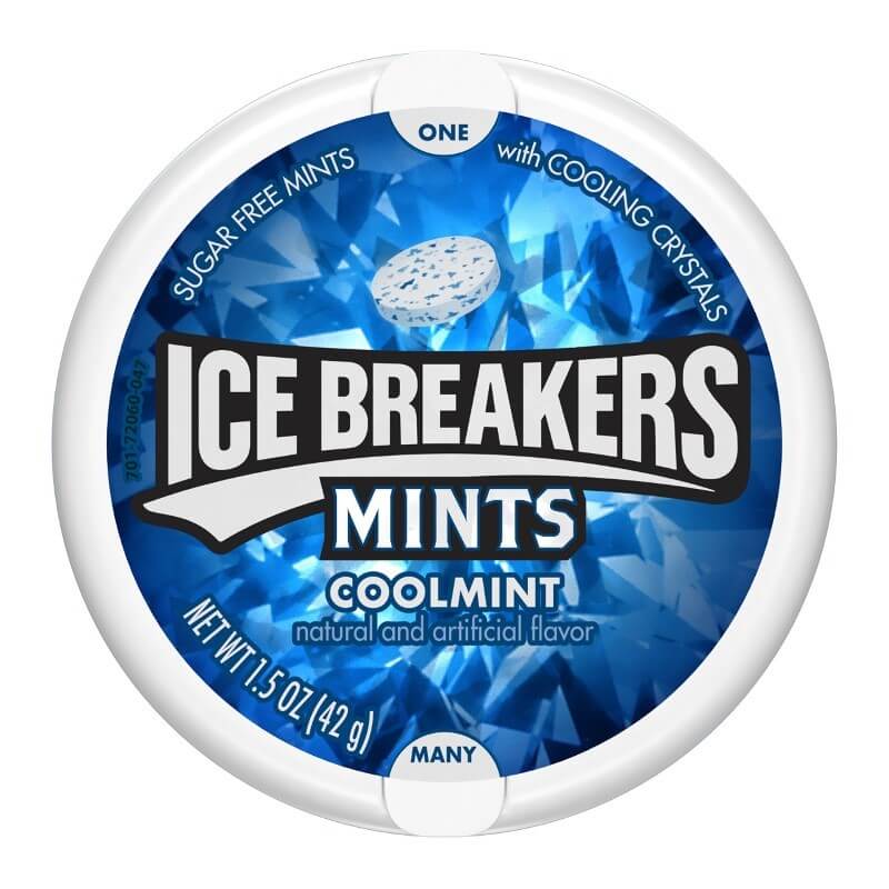 Hershey Ice Breakers Sugar Free Mints - Cool mint 42g