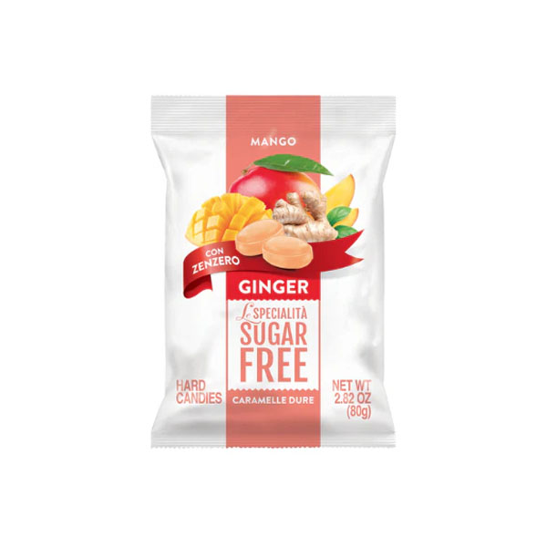 Cnd Gluten Free Sugar Free Mango & Ginger Hard Candies 80g