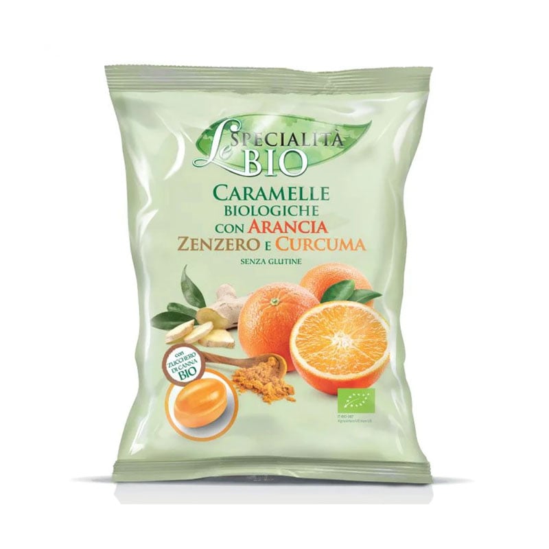 Cnd Gluten Free Organic Orange Ginger&Turmeric Filled Candies 80g